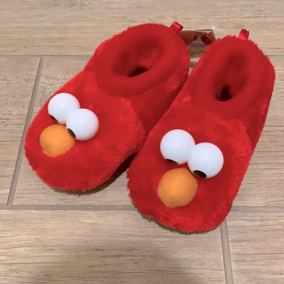 Sesame Street Shoes Sesame Street Elmo Puppet Slippers Size L 9